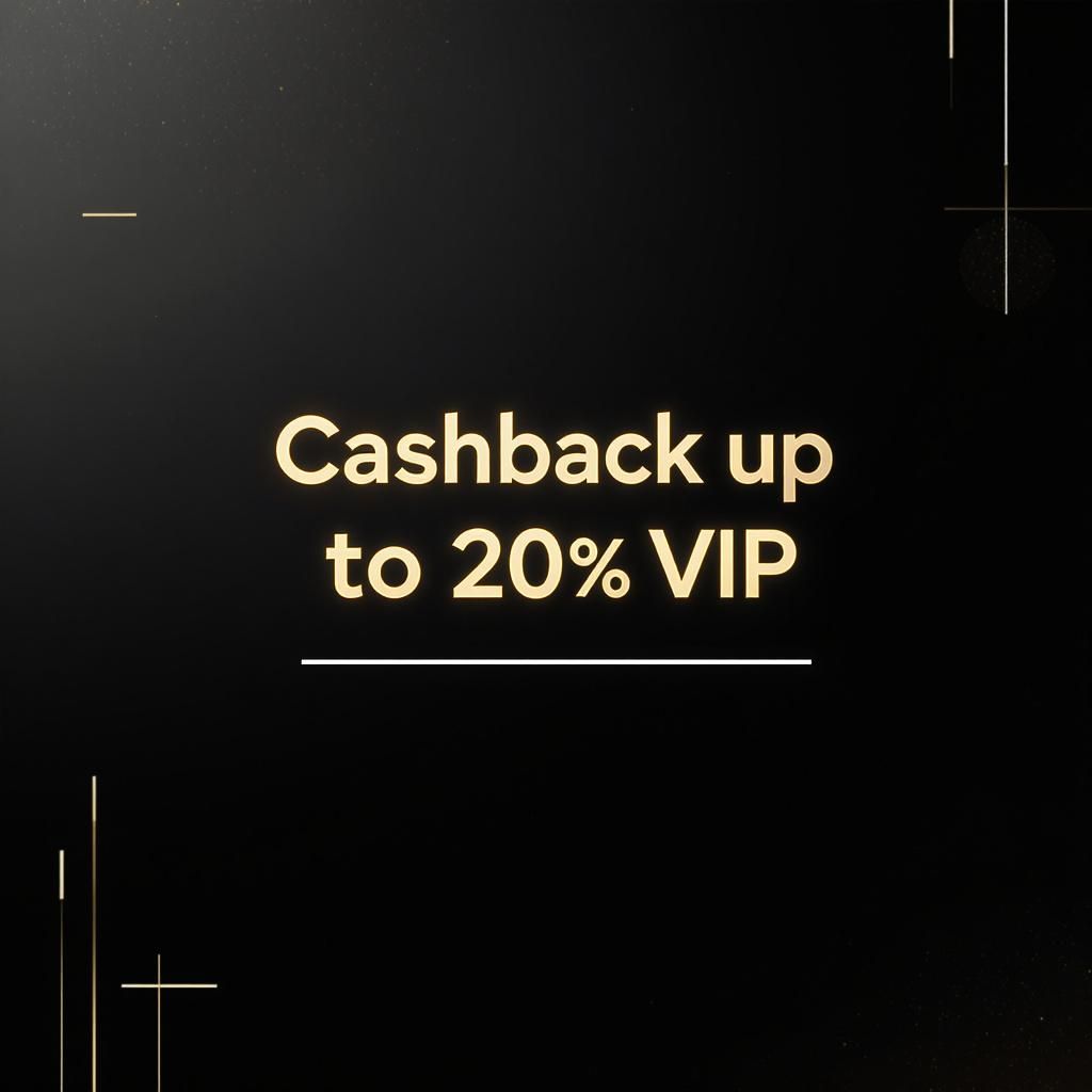 Cashback up to 20% VIP
